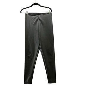 Victoria's Secret High Waisted Faux Leather Leggings Womens S Black Pull On